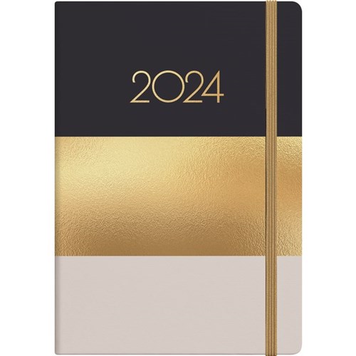 Collins A53 Diary A5 Week To View 2024 Bold Stripe