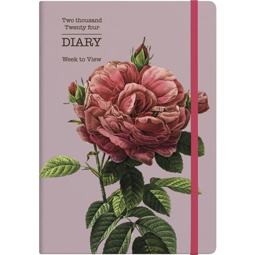 Collins A53 Diary A5 Week To View 2024 Florescence