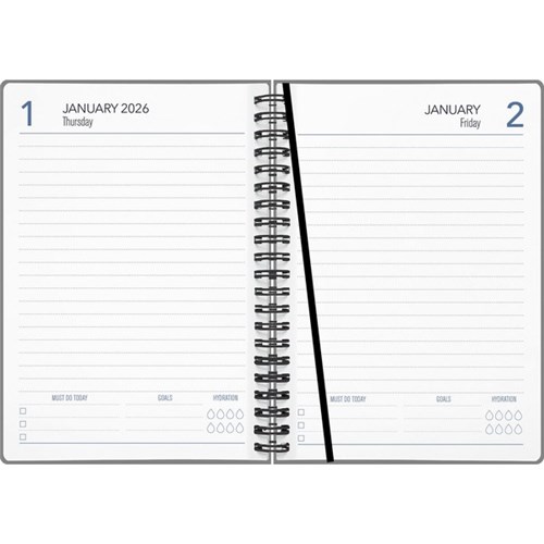 Collins A51 Diary A5 1 Day Per Page 2026 Vintage Botanicals