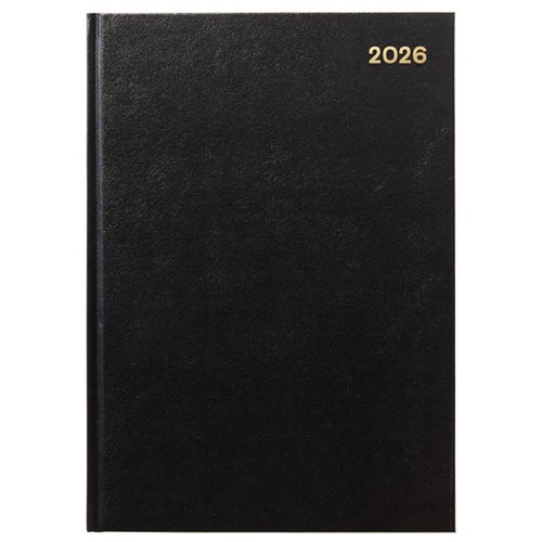 Winc A53 Hourly Appointment Diary Recycled A5 Week To View 2026 Black