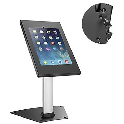 Brateck Anti Theft Countertop Kiosk Stand With Tablet Enclosure Black/Silver