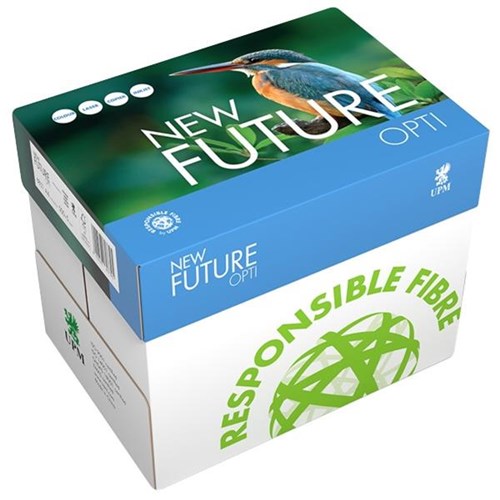 New Future Opti A4 68gsm Carbon Neutral White Copy Paper, 5 Packs of 500