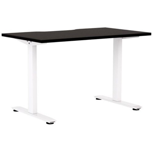 Klever Pro Electric Single User Height Adjustable Desk 1200mm Black/White
