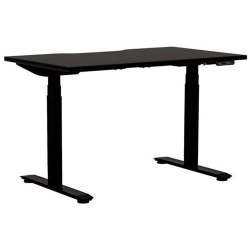 Klever Pro Electric Single User Height Adjustable Desk 1200mm Black/Black