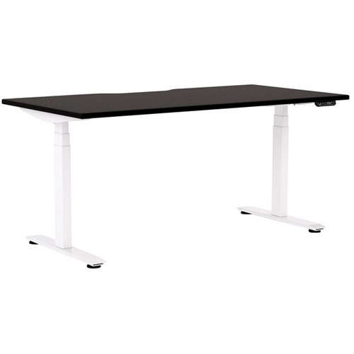 Klever Pro Electric Single User Height Adjustable Desk 1500mm Black/White