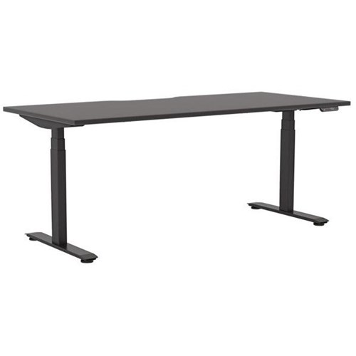 Klever Pro Electric Single User Height Adjustable Desk 1800mm Black/Black
