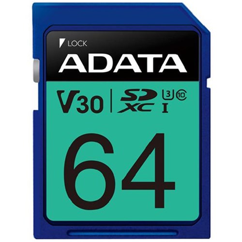 Adata Premier Pro V30 UHS-I U3 SDXC Card 64GB