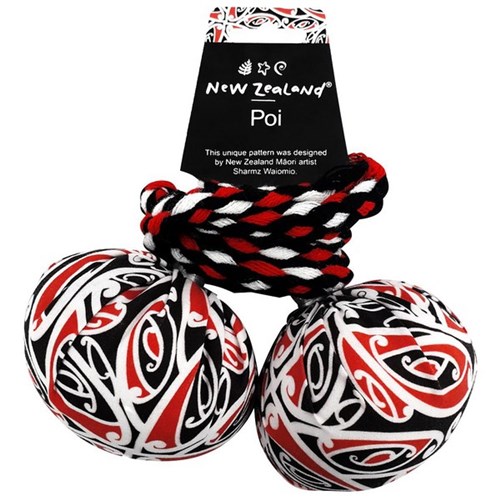 Maori Poi Kotahitanga Design, Set of 2
