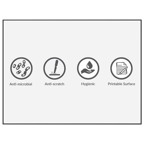 Boyd Visuals Anti-Microbial Porcelain Whiteboard 900 x 1200mm