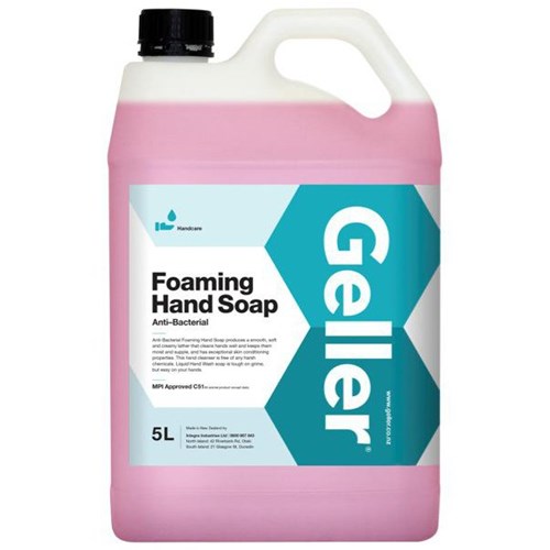 Geller Foaming Hand Wash Soap 5L, Carton of 3