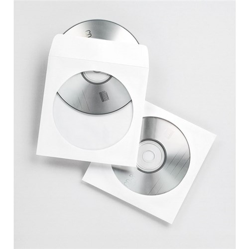 Fellowes CD/DVD Envelopes, Pack of 100