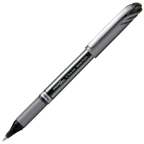 Pentel Energel Black Rollerball Gel Pen 0.7mm Fine Tip