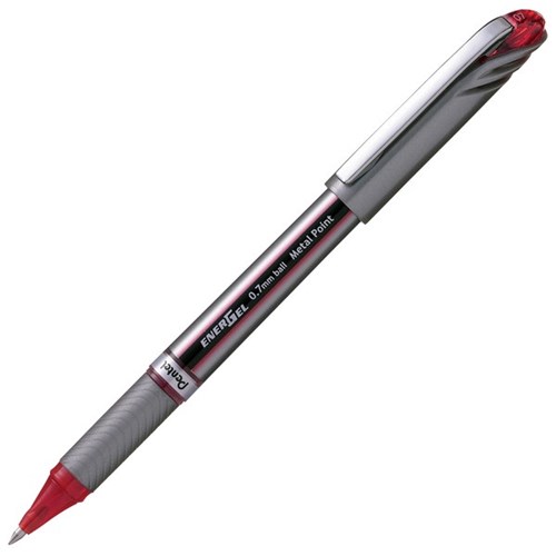Pentel Energel Red Rollerball Gel Pen 0.7mm Fine Tip