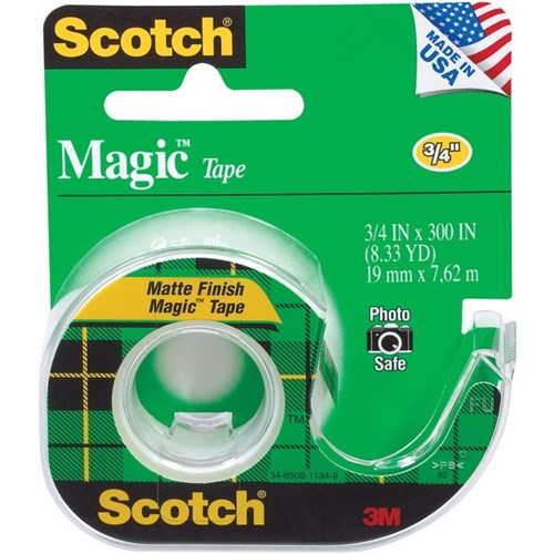 Scotch® Magic Invisible Tape & Dispenser 19mm x 7.62m