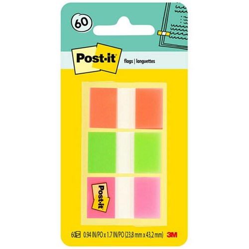Post-it® Flags 680-OLP Highlighting Assorted Colours, Pack of 60