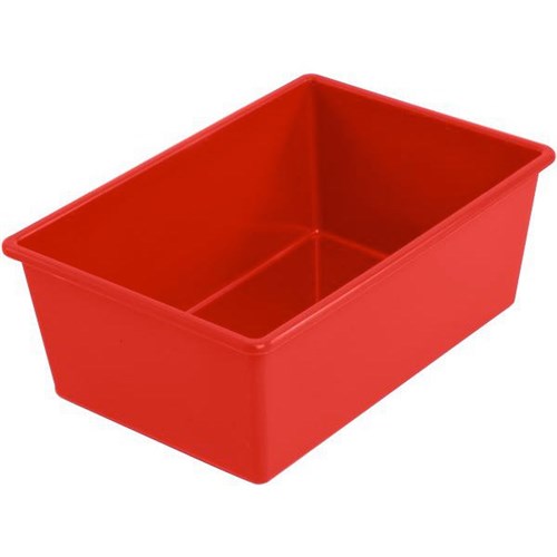 Taurus Tote Storage Tray Large 150mm Deep Red