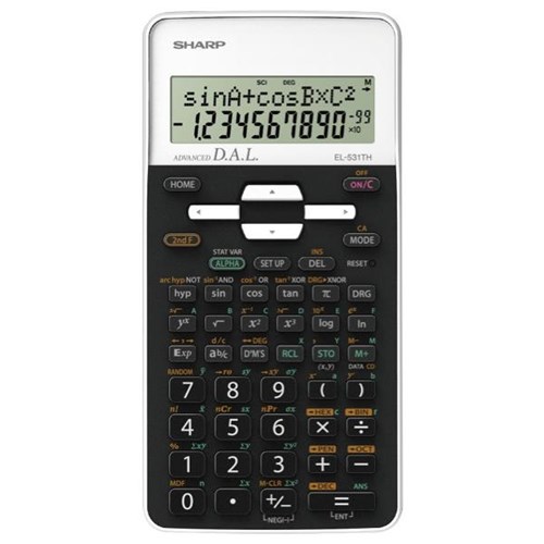 Sharp EL531TH Scientific Calculator Black & White OfficeMax NZ