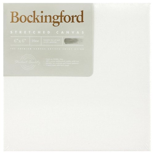 Bockingford 10oz Stretched Canvas 6x6 Inch 3/4 Inch Frame