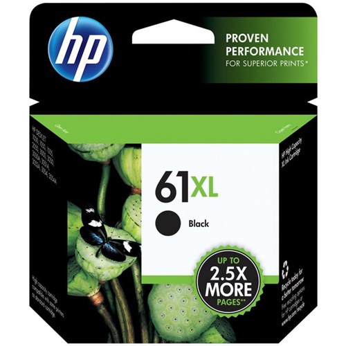 HP 61XL Black Ink Cartridge High Yield CH563WA