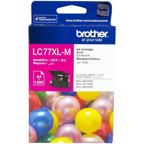 Brother LC77XL-M Magenta Ink Cartridge High Yield