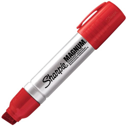 Sharpie Magnum Red Jumbo Permanent Marker Chisel Tip