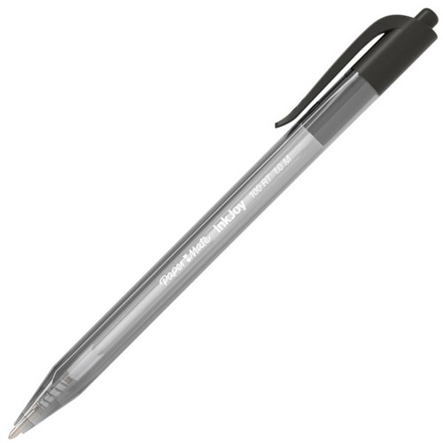 Paper Mate InkJoy 100RT Black Retractable Ballpoint Pen 1.0mm Medium Tip