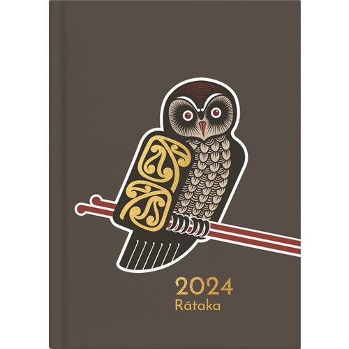 Collins A51 Te Reo Maori / English Bilingual Taonga Diary A5 1 Day To A Page 2024 Assorted