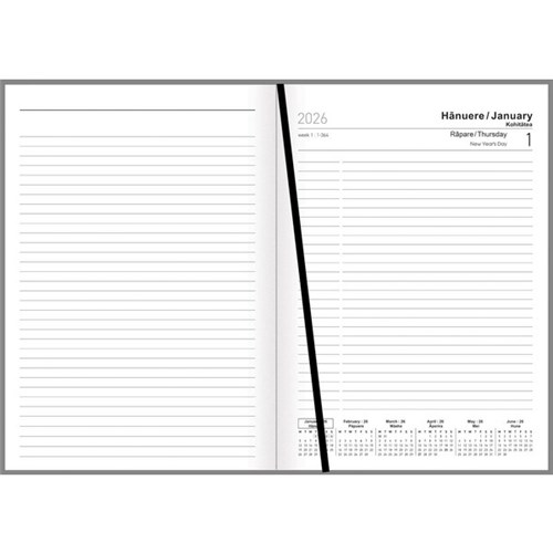 Collins A51 Te Reo Maori/English Bilingual Rataka Diary A5 Day Per Page 2026