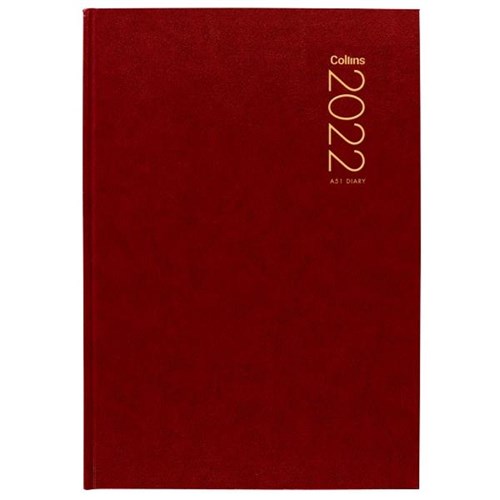 Collins A51 Diary A5 1 Day To A Page 2022 Red OfficeMax NZ