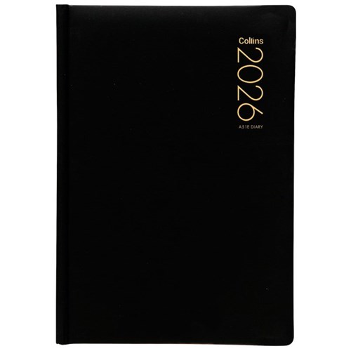 Collins A51E Executive Diary A5 Day Per Page 2026 Black