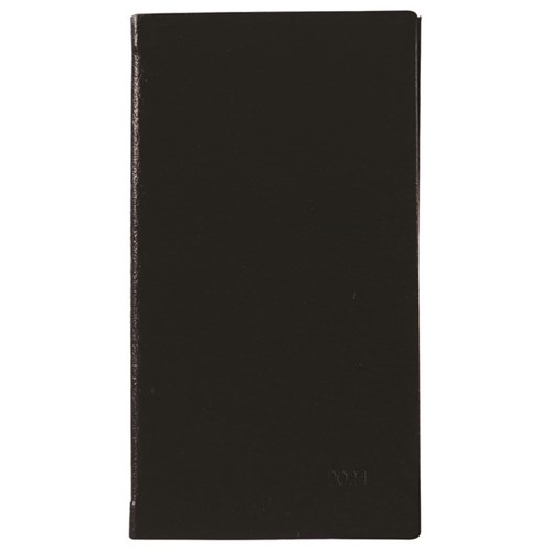 Collins CW7 Notebook Pocket Diary Week To View 2024 Black