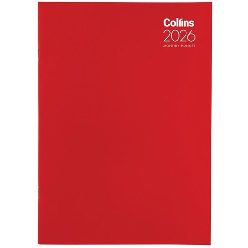 Collins A4 Monthly Planner Diary A4 Month To View 2026 Assorted Colours