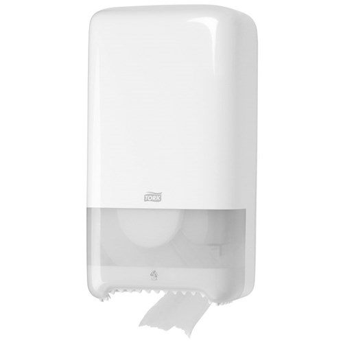 Tork T6 Twin Mid-Size Toilet Tissue Dispenser 557500 White