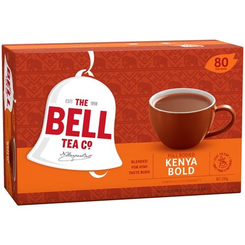 Bell Kenya Bold Tagless Tea Bags, Box of 80
