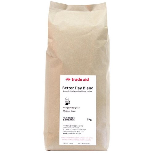 Trade Aid Better Day Fairtrade Medium Ground Coffee 1kg