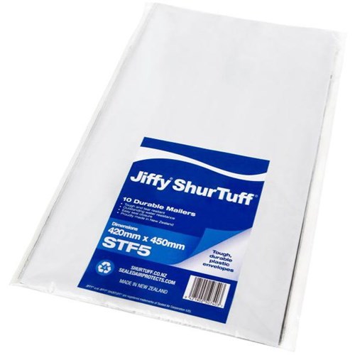 Jiffy ST5 ShurTuff Mailer 420x450mm, Pack of 10