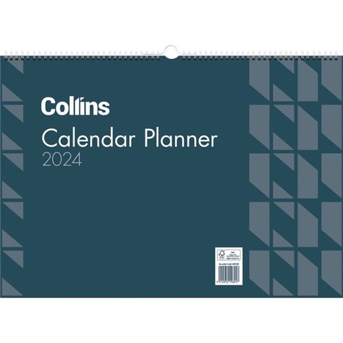 Collins Colplan Wiro Wall Calendar 1 Month To A Page 2024
