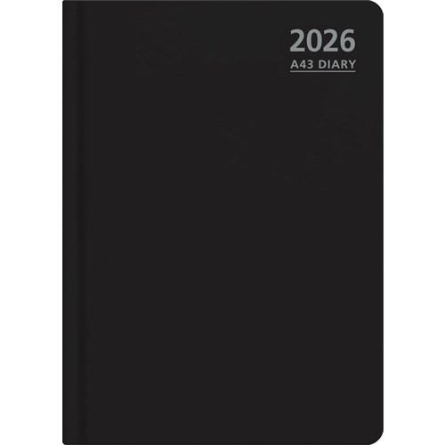 OfficeMax A43 1 Hour Appointments Diary A4 Week To View 2026 Black