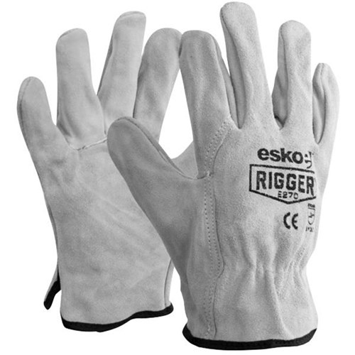 Rigger Driver Economy Suede Leather Gloves XL, Pair