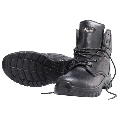 Mack Tradesman Safety Boots Lace Up Size 12 Black