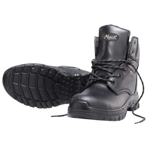 Mack Tradesman Safety Boots Lace Up UK Size 12 Black