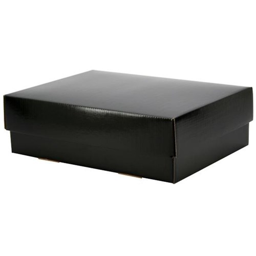 Gift Box With Lid 330 x 250 x 100mm Black