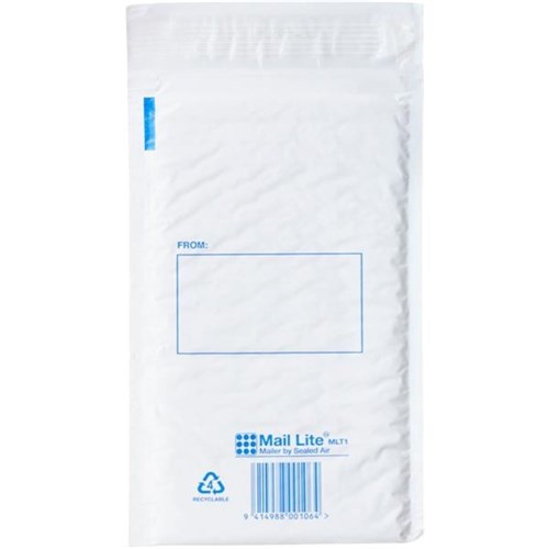 Jiffy MLT1 Mail Lite Mailers 113x210mm, Pack of 100 OfficeMax NZ