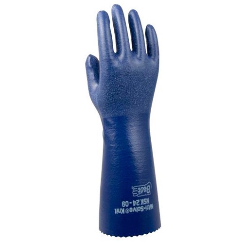 Nitrisolve Knit Gloves Nitrile Cotton Liner 35cm XL