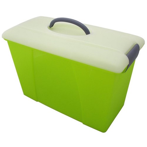 Marbig Suspension File Carry Case Lime