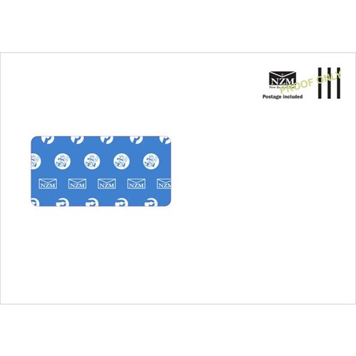 NZ Mail C5 Postage Paid Window Envelopes Seal Easi White, Box of 250