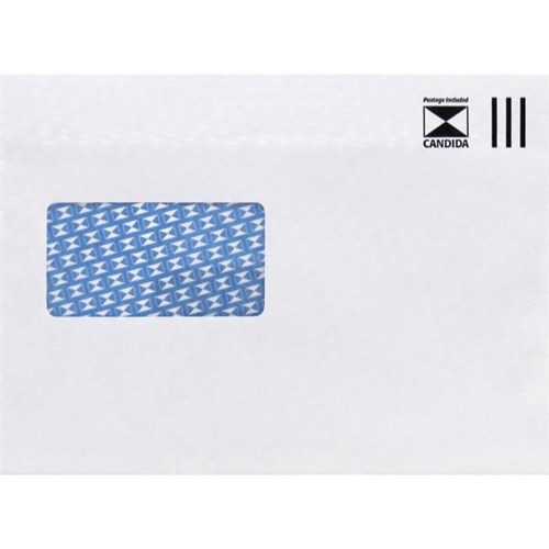 Croxley C5 Postage Paid Window Envelopes Seal Easi White 133732, Box of