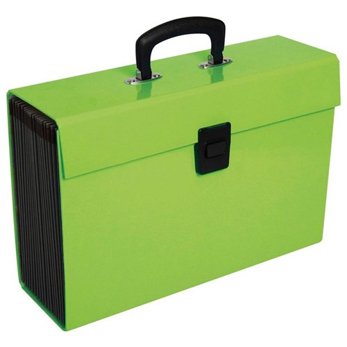 FM Vivid Expanding Files 19 Pocket A4 Lime Green