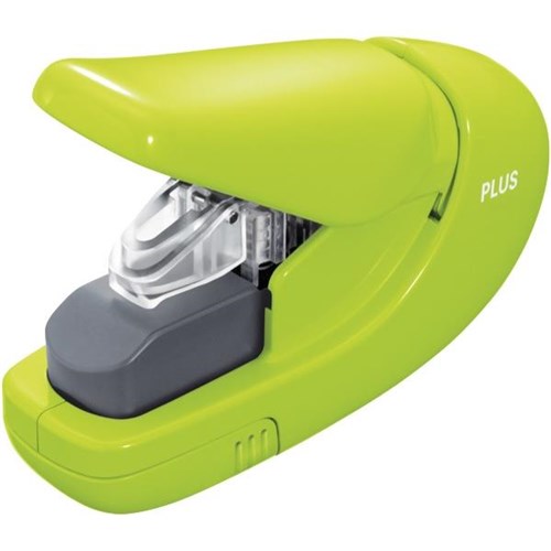 PLUS StapleFree Stapler 5 Sheet Green OfficeMax NZ