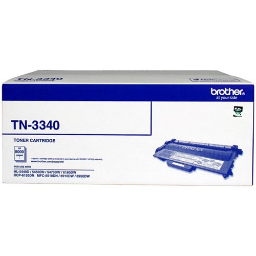 Brother TN-3340 Black Laser Toner Cartridge High Yield